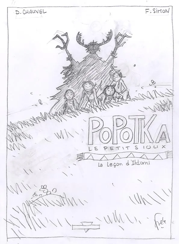 Crayonné, Popotka le petit sioux, La leçon d'Iktomi (T.1), Fred Simon