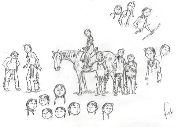 Sketch, Popotka le petit sioux, Fred Simon