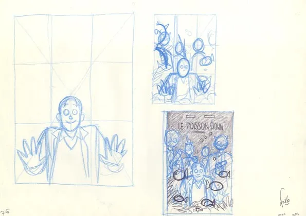 Projet de couverture, Le Poisson-clown, Happy (T.1), Fred Simon