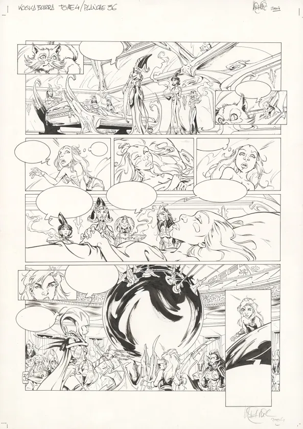 Planche noir et blanc, Kookaburra, Système Ragnarok (T.4), Nicolas Mitric