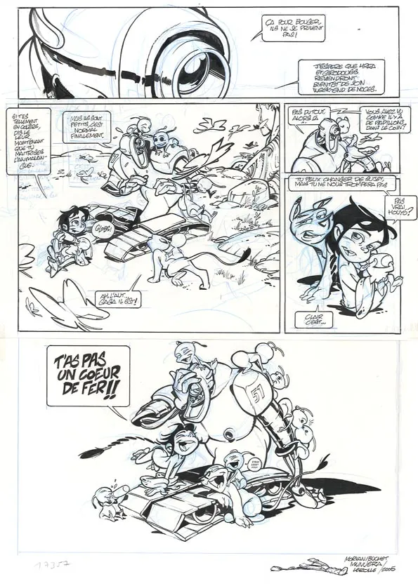 Black and white original page, Nävis, Girodouss (T.2), José Luis Munuera