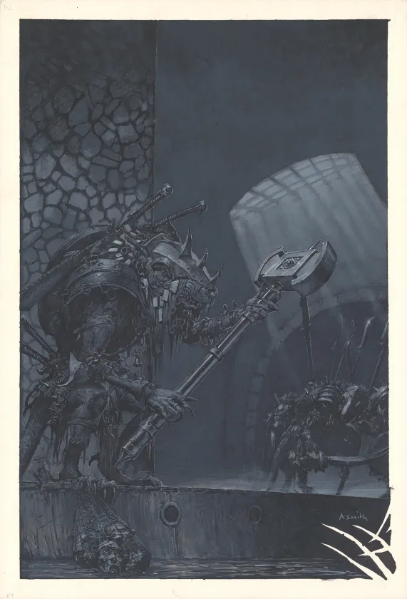 Planche noir et blanc, Warhammer, Tooth and Claim (T.3), Adrian Smith