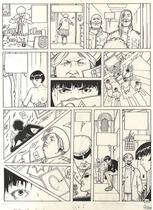 Planche noir et blanc, La Malédiction de Zener, Sibylle (T.1), Philippe Adamov