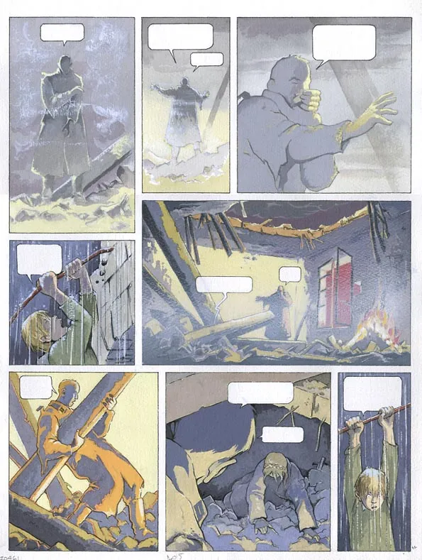 Planche couleur, L'oiseau noir, Jean-Paul Dethorey