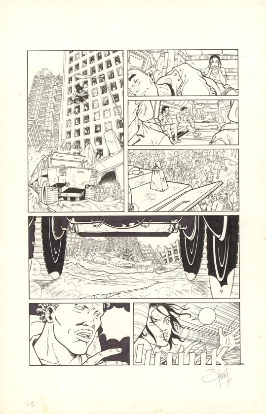 Planche noir et blanc, Nomad, Mémoire cache (T.5), Sylvain Savoia