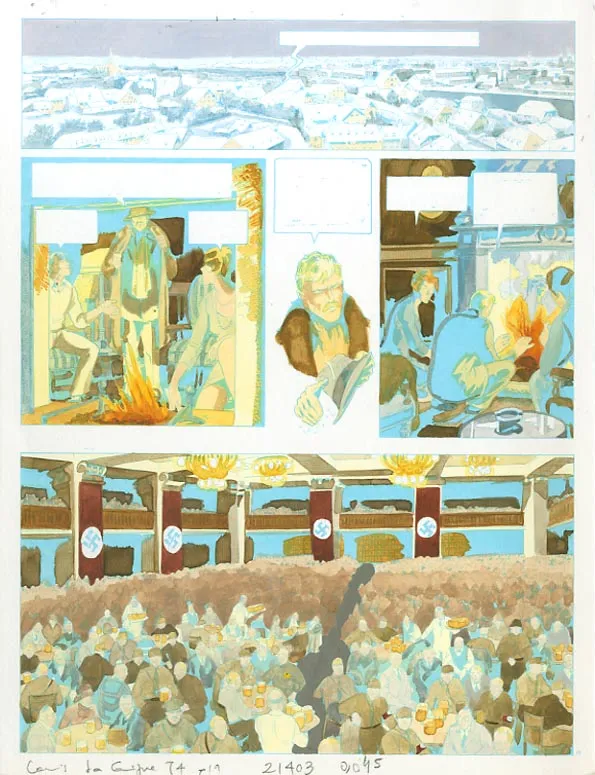 Color layout, Louis la Guigne, Le jour des faucons (T.4), Jean-Paul Dethorey