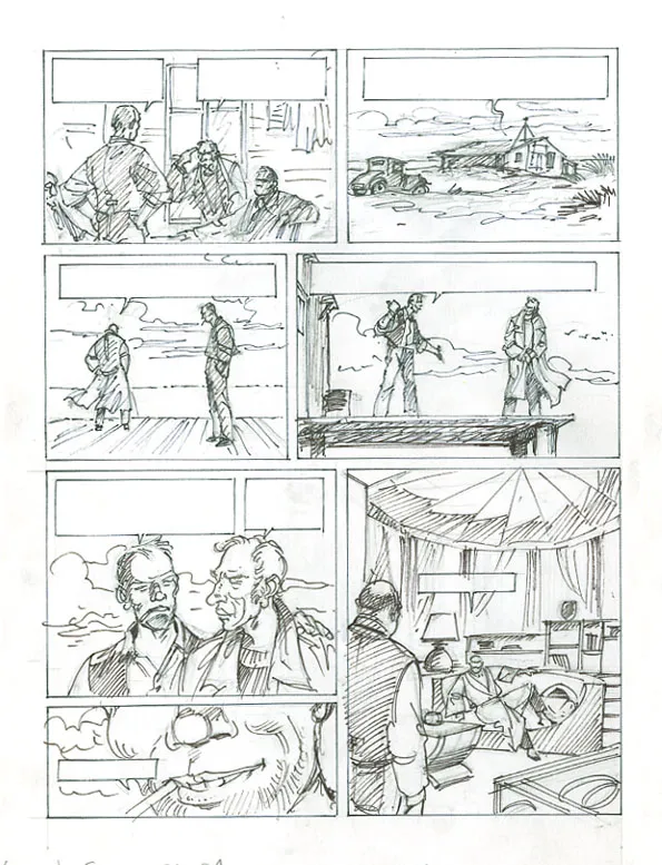 Illustration noir et blanc, Louis la Guigne, Fureur (T.8), Jean-Paul Dethorey
