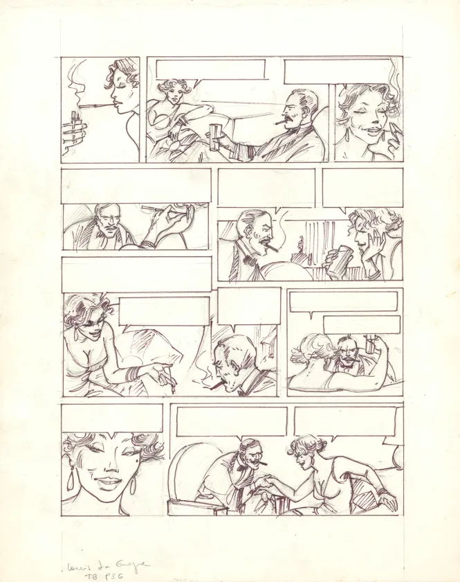 Illustration noir et blanc, Louis la Guigne, Fureur (T.8), Jean-Paul Dethorey