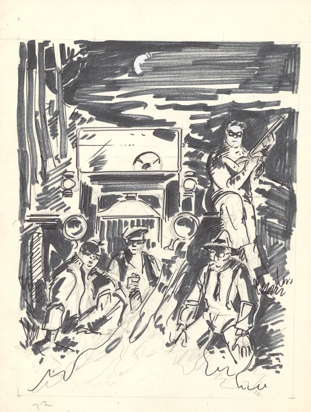 Projet de couverture, Louis la Guigne, Les vagabonds (T.7), Jean-Paul Dethorey
