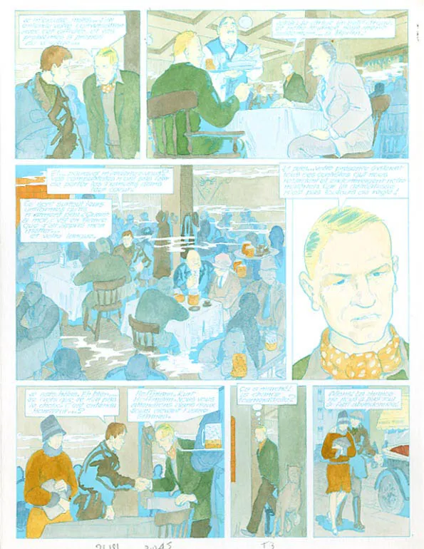 Mise en couleurs, Louis la Guigne, Un automne à Berlin (T.3), Jean-Paul Dethorey