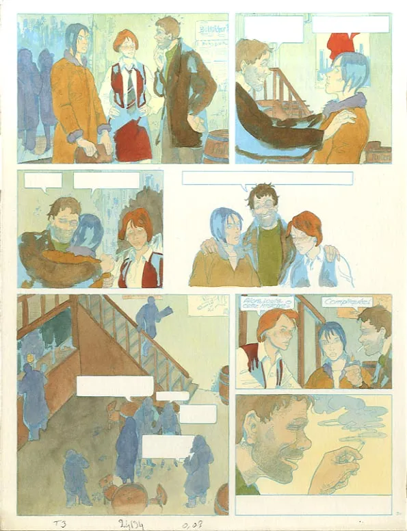 Mise en couleurs, Louis la Guigne, Un automne à Berlin (T.3), Jean-Paul Dethorey