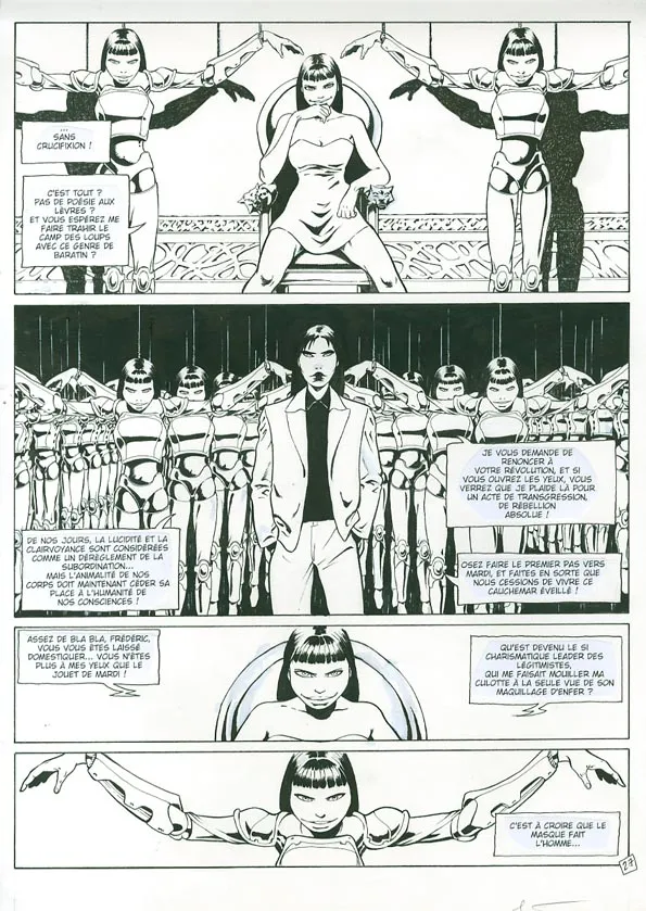 Planche noir et blanc, Marie des Loups, Le sang des loups (T.3), Régis Penet