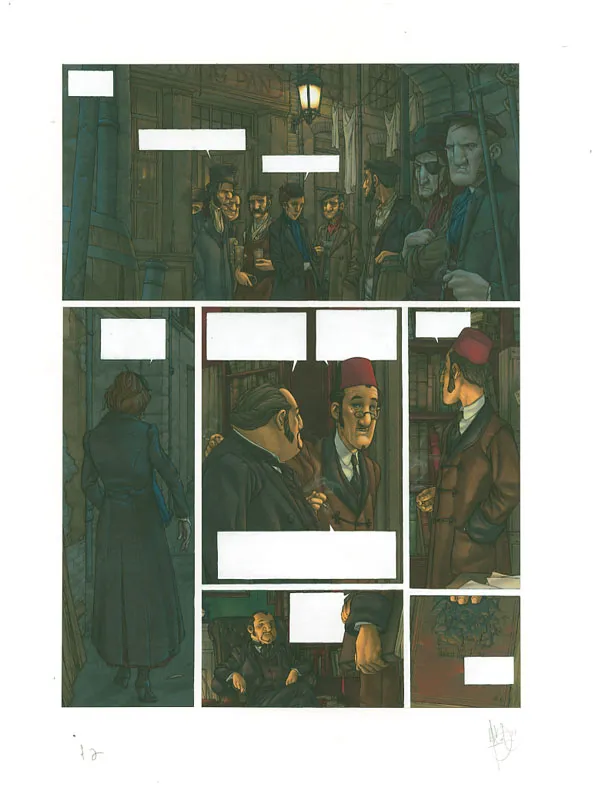 Planche couleur, Le Marteau des sorcières, Man Aces Cemjk (T.2), Jean-Christophe Thibert