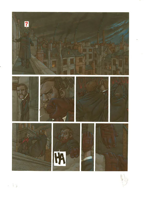 Planche couleur, Le Marteau des sorcières, Man Aces Cemjk (T.2), Jean-Christophe Thibert