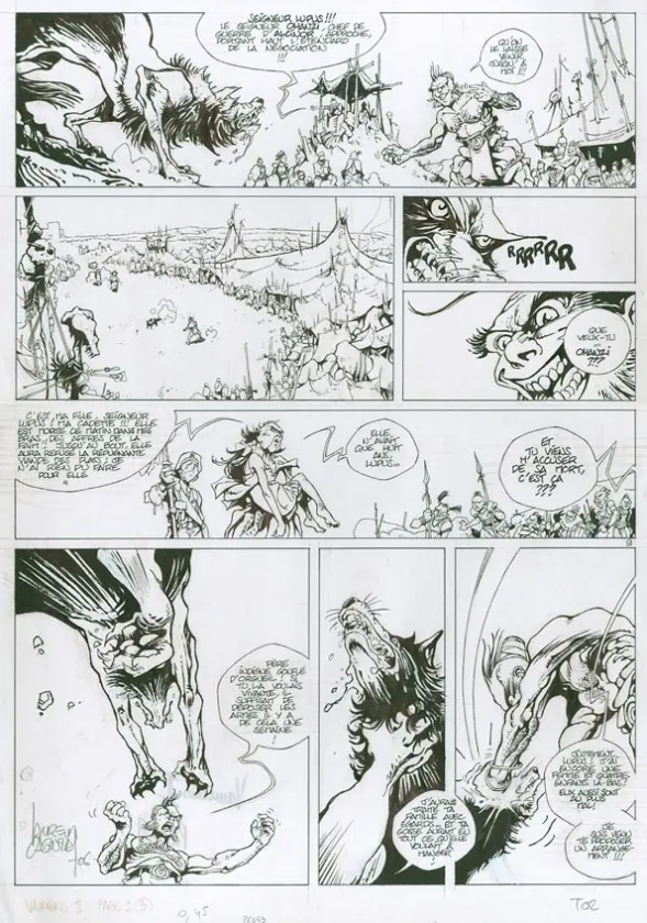 Planche noir et blanc, Vauriens, Dame Brèche-Dent (T.2), Laurent Cagniat