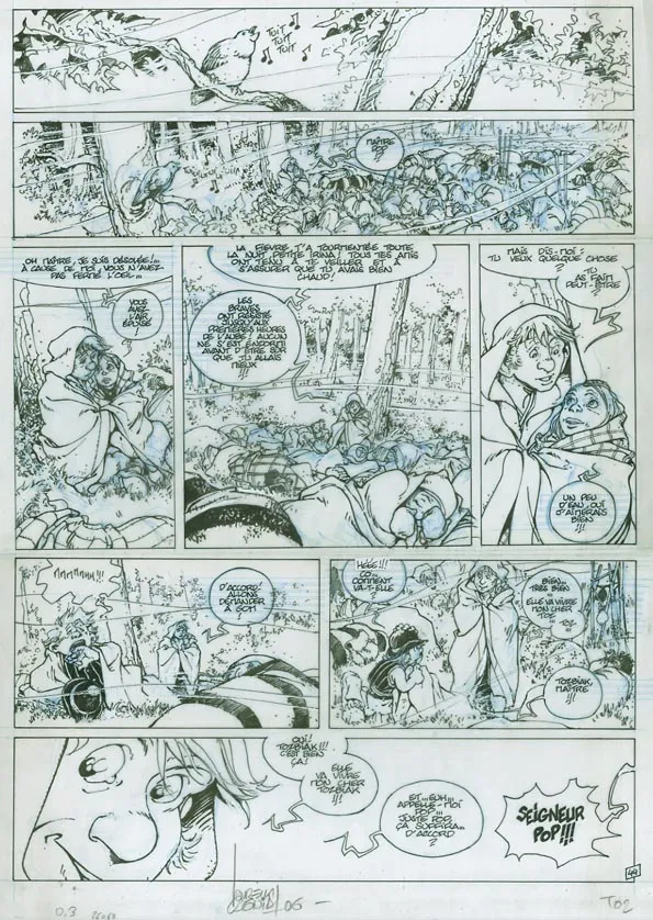 Planche noir et blanc, Vauriens, Dame Brèche-Dent (T.2), Laurent Cagniat