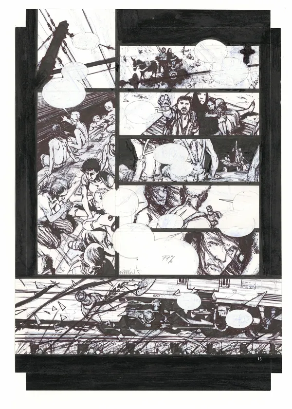 Planche noir et blanc, Après la guerre, Volume 1, Freddy Martin