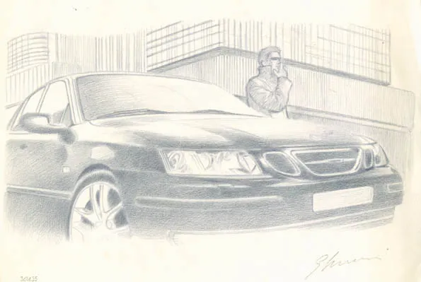 Illustration noir et blanc, Deux vies, Didier Eberoni