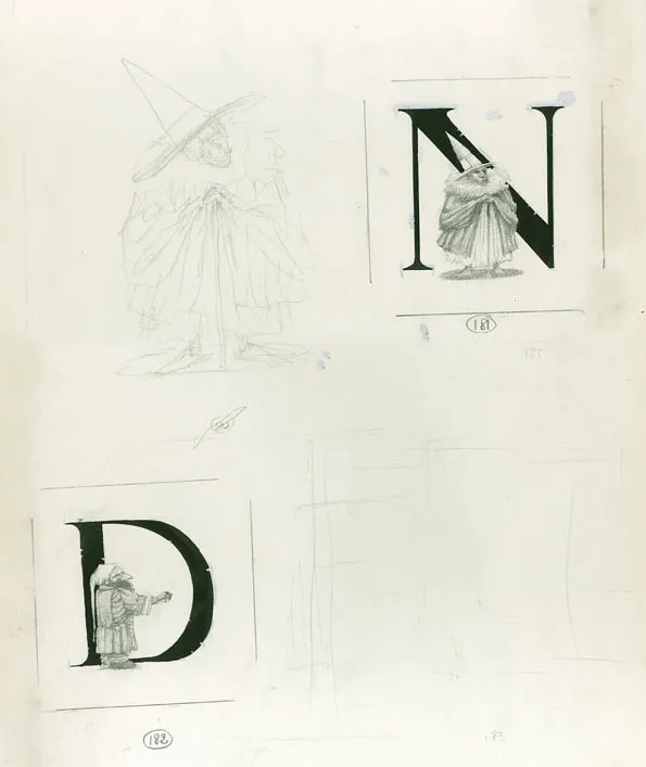 Black and white illustration, L'Univers féerique, L'Univers féerique d'Olivier Ledroit - Livre 2 (T.2), Olivier Ledroit