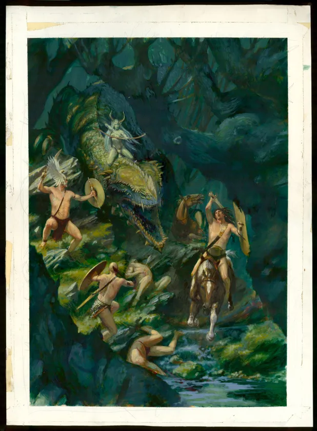 Illustration couleur, L'Univers des dragons, Deuxième souffle (T.2), Paul Dainton