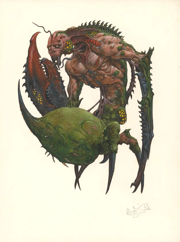 Colored illustration, Adrian Smith