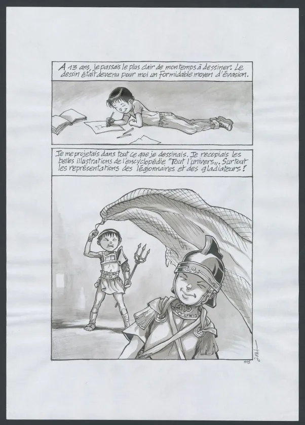 Planche noir et blanc, Couleur de peau : miel, Tome 1 (T.1),  Jung