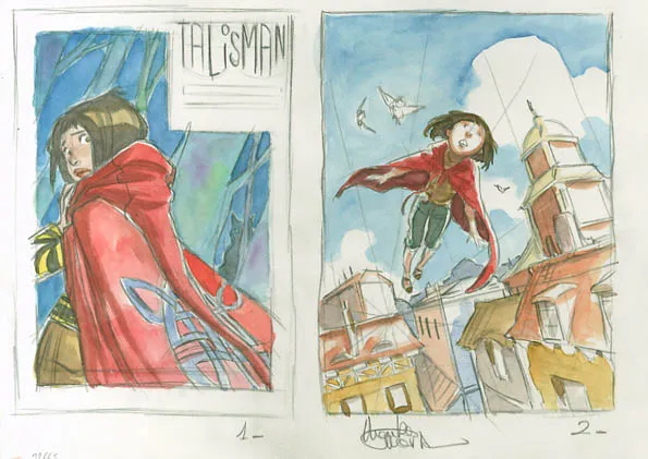 Projet de couverture, Talisman, Le Grimoire des Souhaits (T.1), Montse Martin