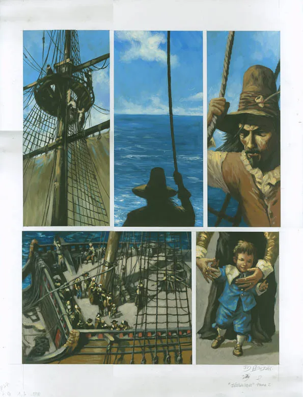 Colored original page, Jéronimus, Deuxième partie (T.2), Jean Denis Pendanx