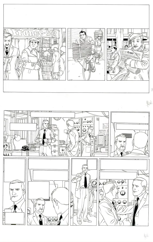 Planche noir et blanc, Kaplan & Masson, La théorie du chaos (T.1), Jean-Christophe Thibert