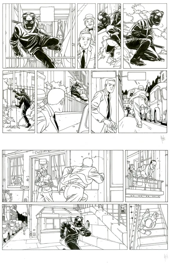Black and white original page, Kaplan & Masson, La théorie du chaos (T.1), Jean-Christophe Thibert