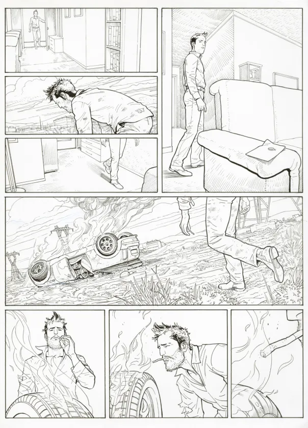 Planche noir et blanc, Ken games, Ciseaux (T.3), Marcial Toledano