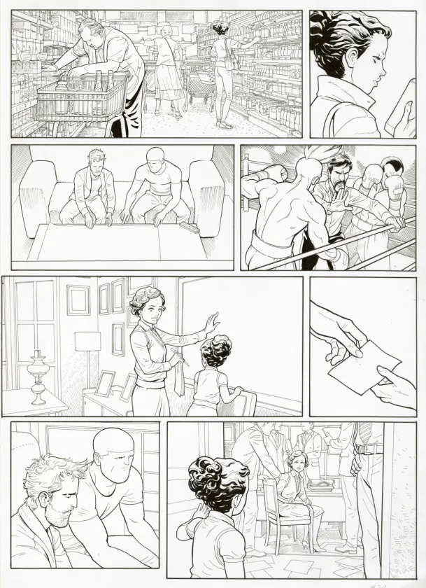 Planche noir et blanc, Ken games, Ciseaux (T.3), Marcial Toledano