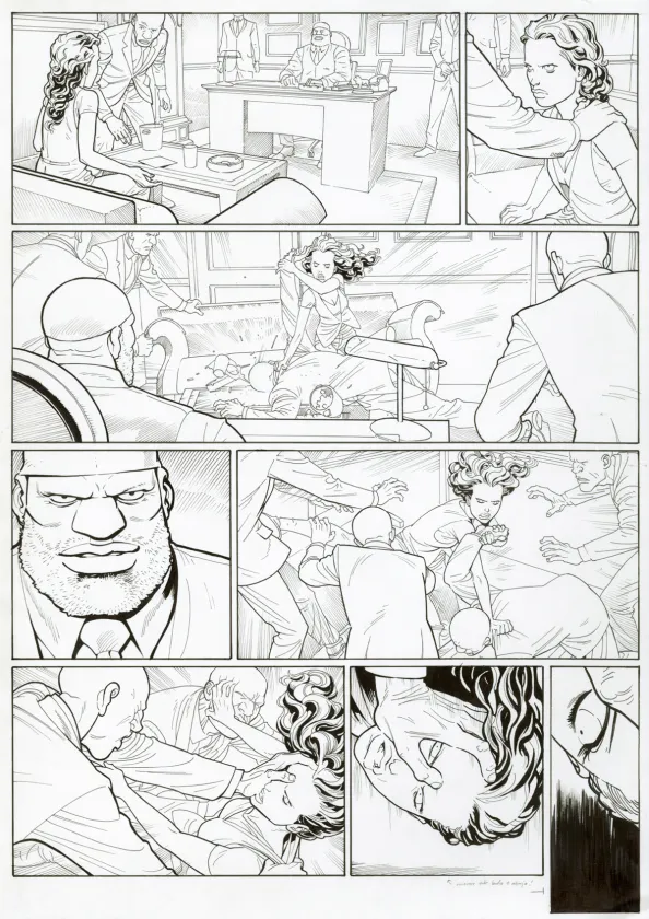Planche noir et blanc, Ken games, Ciseaux (T.3), Marcial Toledano