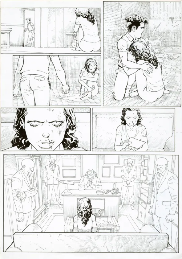 Planche noir et blanc, Ken games, Ciseaux (T.3), Marcial Toledano