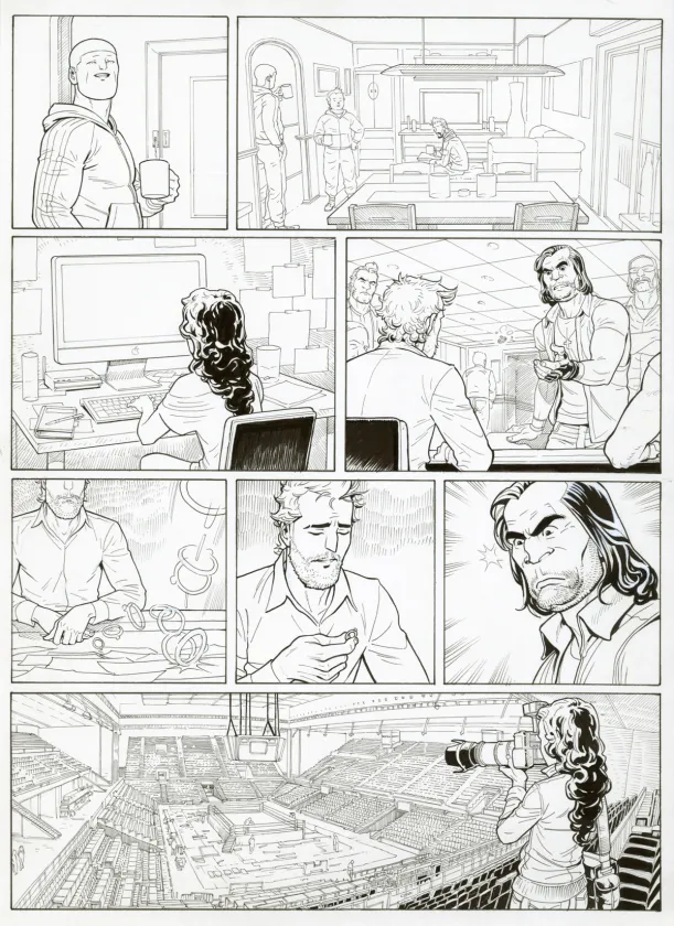 Planche noir et blanc, Ken games, Ciseaux (T.3), Marcial Toledano