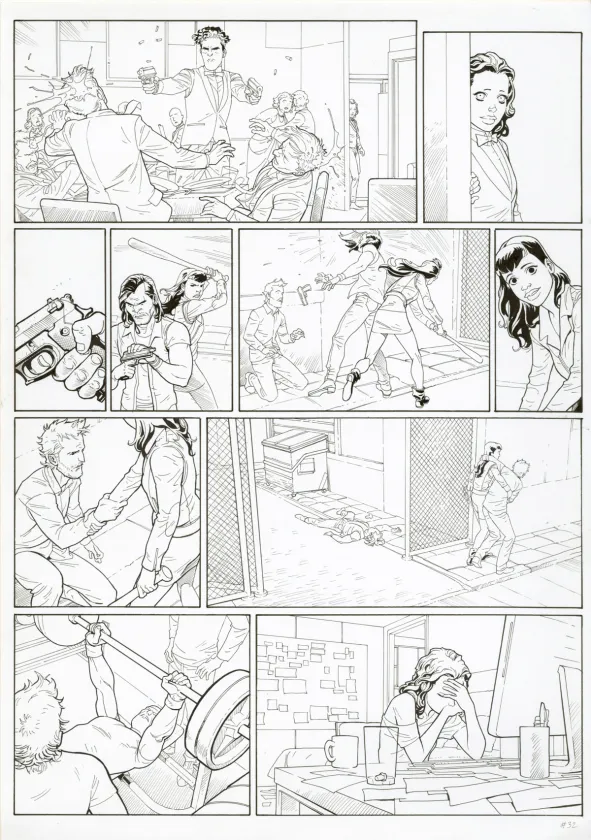 Planche noir et blanc, Ken games, Ciseaux (T.3), Marcial Toledano