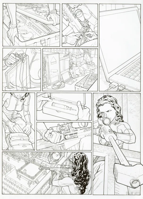 Planche noir et blanc, Ken games, Ciseaux (T.3), Marcial Toledano