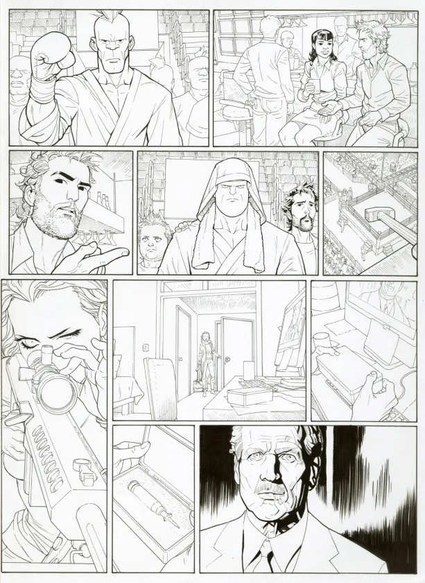 Planche noir et blanc, Ken games, Ciseaux (T.3), Marcial Toledano
