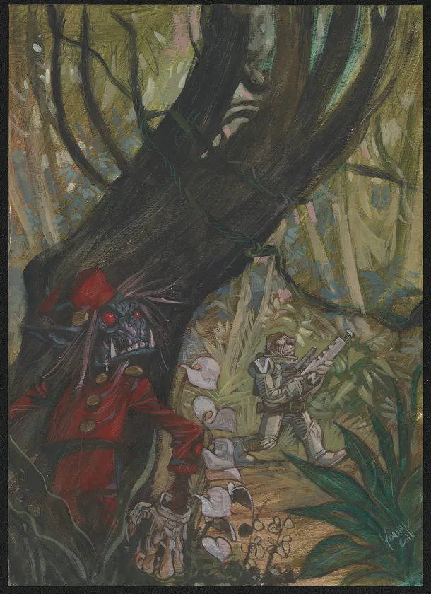 Illustration couleur, Spirou et Fantasio, La Face cachée du Z (T.52),  Yoann