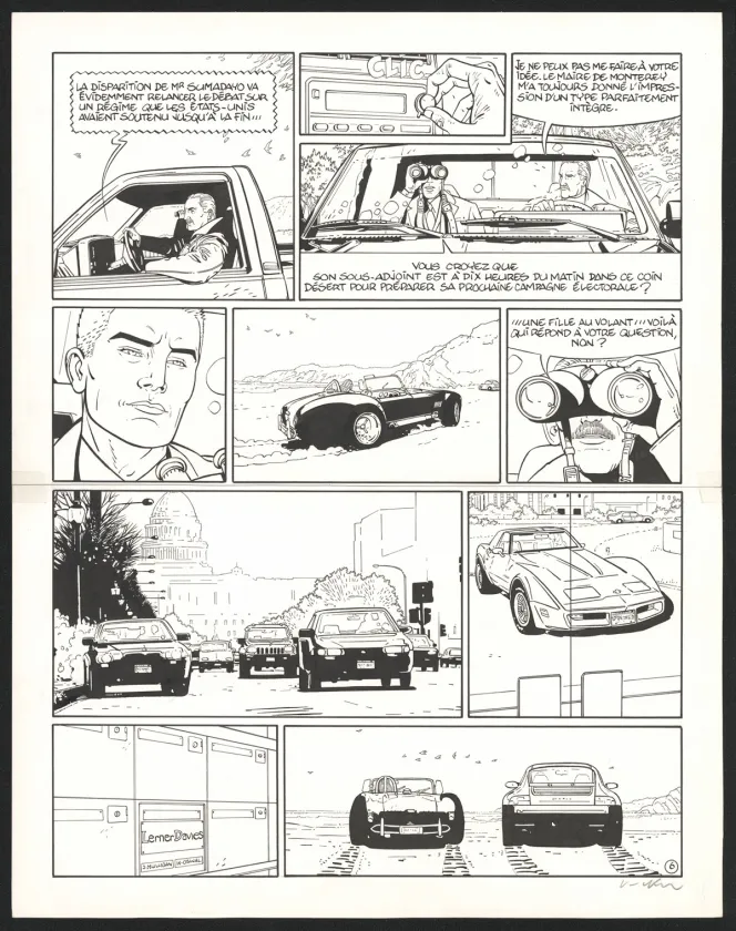 Planche noir et blanc, I.R.$., Silicia Inc. (T.5), Bernard Vrancken