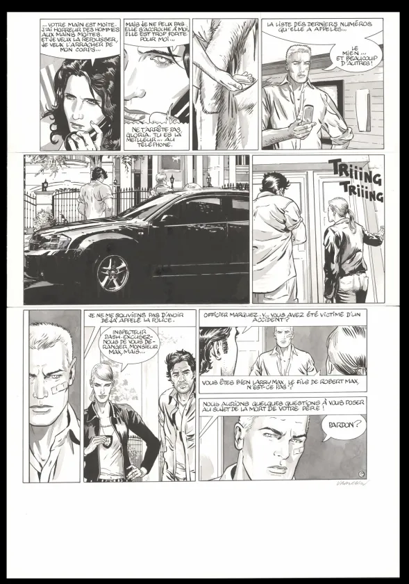 Planche noir et blanc, I.R.$., Le Chemin de Gloria (T.11), Bernard Vrancken