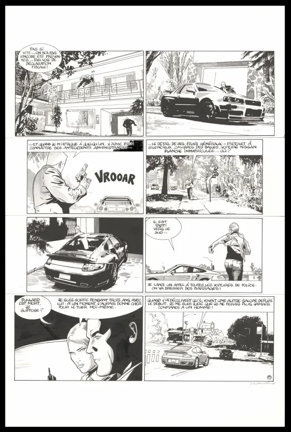 Planche noir et blanc, I.R.$., Le Chemin de Gloria (T.11), Bernard Vrancken
