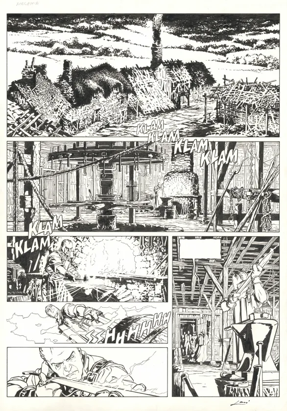 Planche noir et blanc, Sherlock Holmes & les vampires de Londres, Morts et Vifs (T.2),  Laci