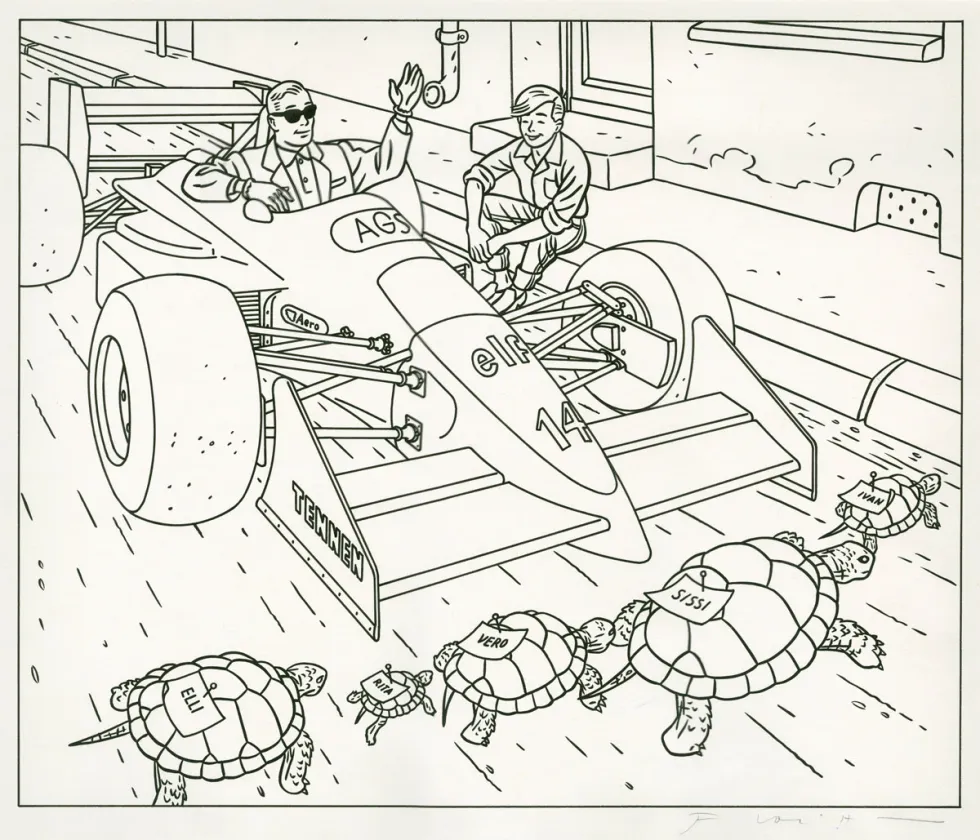 Illustration noir et blanc, Jean-Claude Floc'h