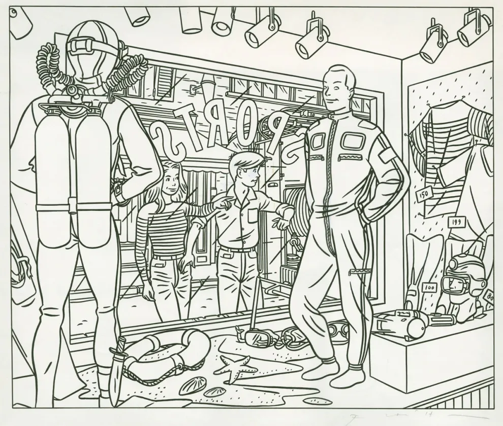 Illustration noir et blanc, Jean-Claude Floc'h