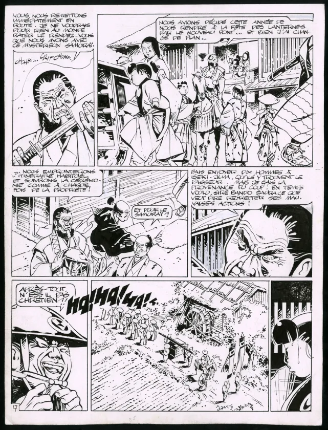 Black and white original page, Kogaratsu, Marc Michetz