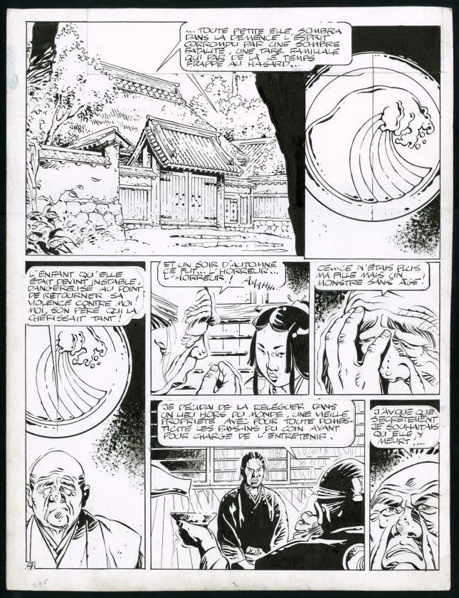 Planche noir et blanc, Kogaratsu, La Stratégie des phalènes (T.9), Marc Michetz