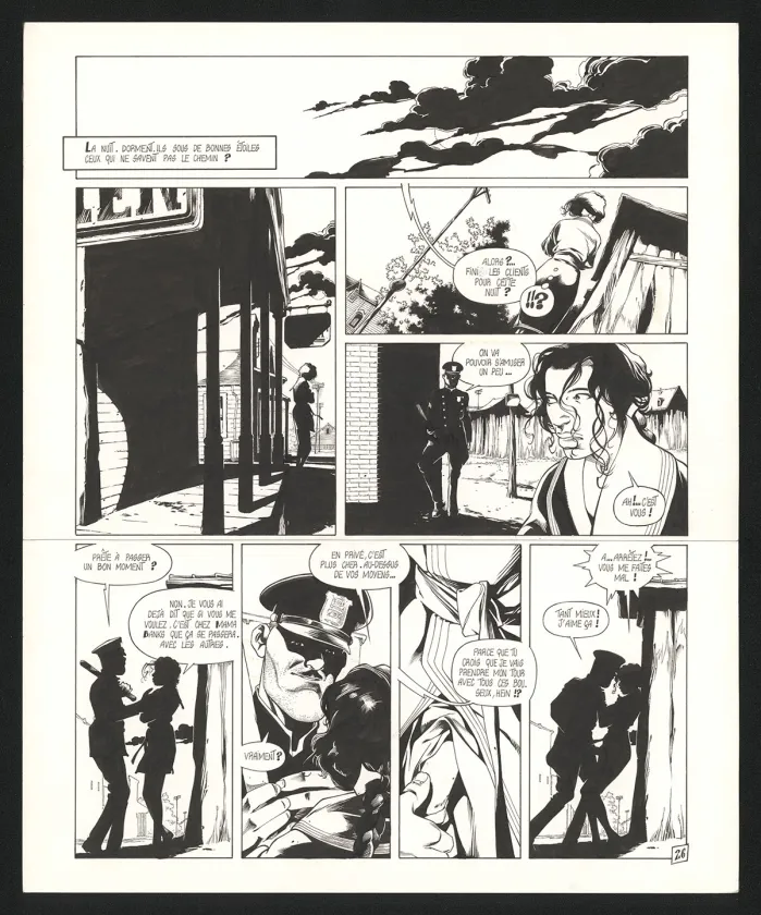 Planche noir et blanc, Dixie Road, Tome 2 (T.2), Hugues Labiano