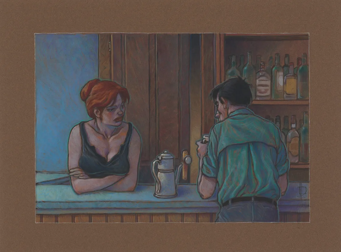 Illustration couleur, Trait de craie, Miguelanxo Prado