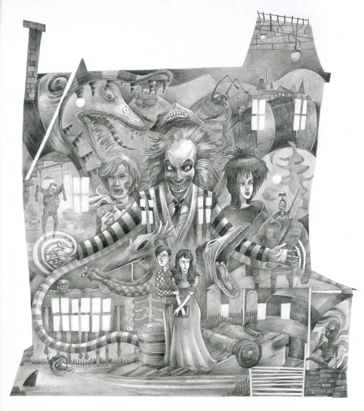 Illustration noir et blanc, Ludovic Chesnot